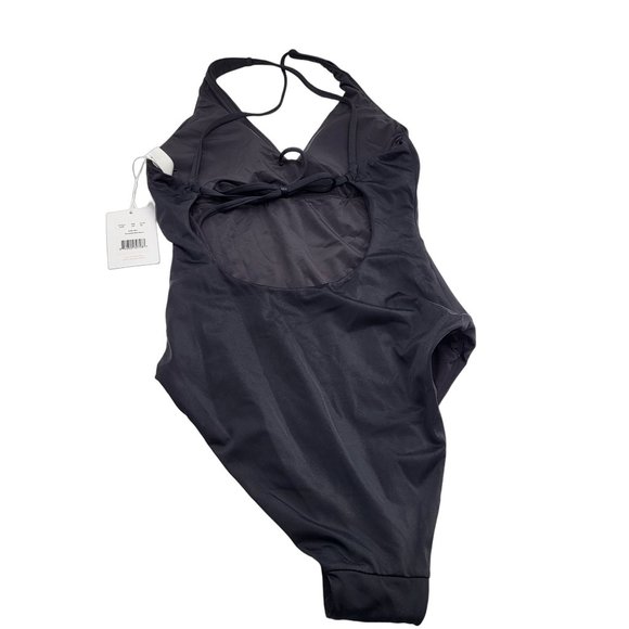 Andie Swimsuit Womens SZ XS Tall Black One Piece NWT Criss Cross Tie Back - Picture 2 of 5